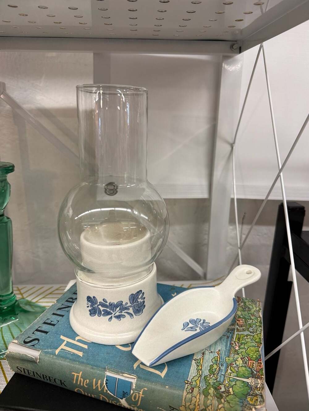 Pfaltzgraff Yorktowne Hurricane Lamp and Spoon